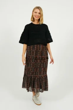 Marant Etoile IM Azelia Openwork Top in Black