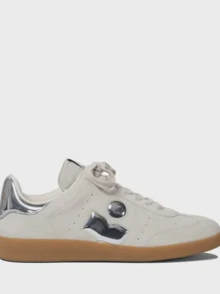 Isabel Marant IM Bryce Sneakers in Chalk, Silver