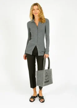 Marant Etoile IM Elvira Slim Knit in Medium Grey
