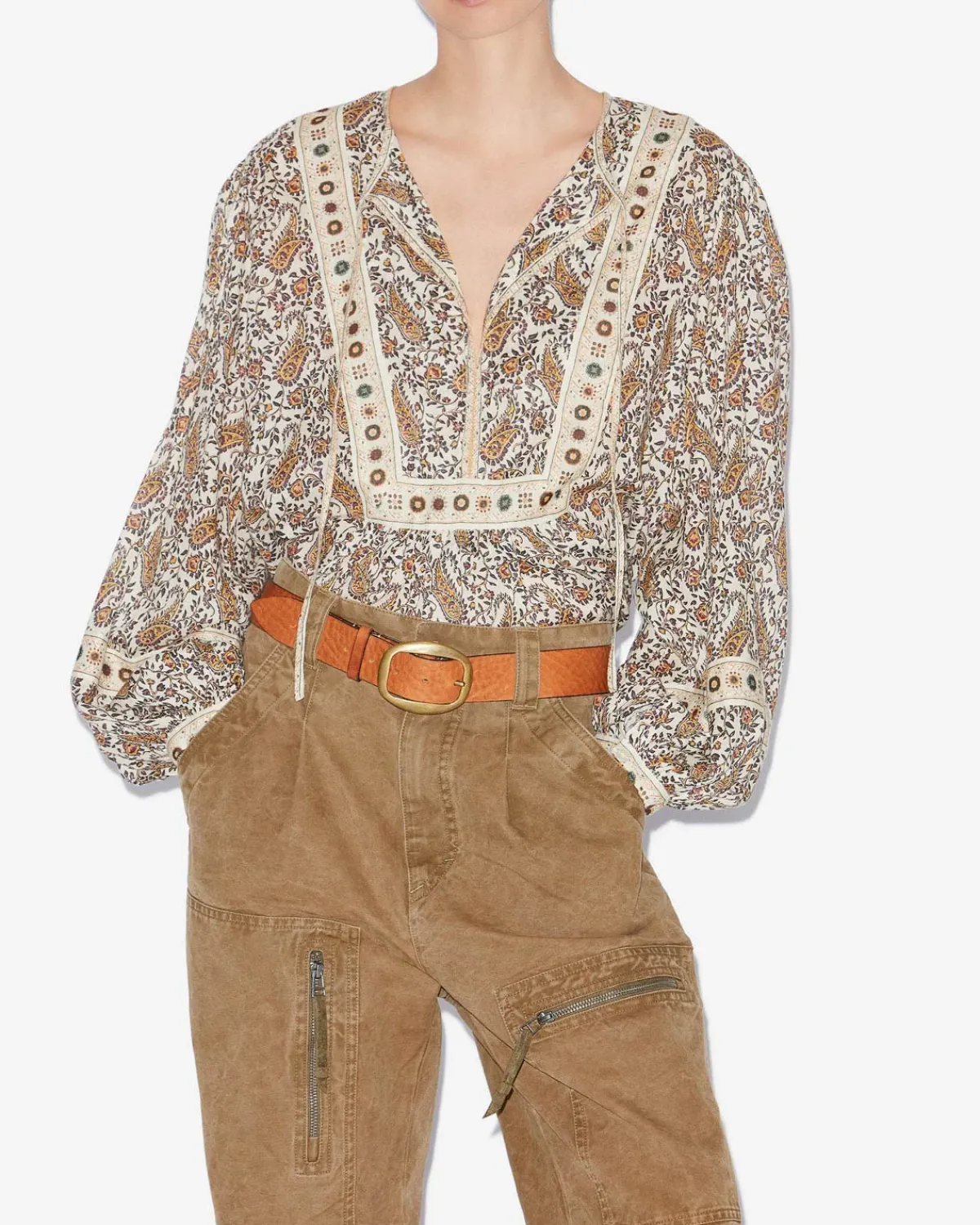 Marant Etoile IM Gayle Blouse in Ecru
