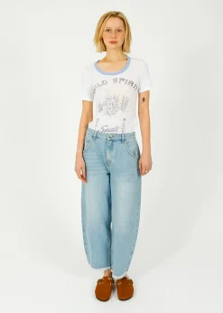 Marant Etoile IM Kiliann Tee in White, Blue