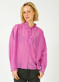 Marant Etoile IM Pamias Blouse in Pink Lavender