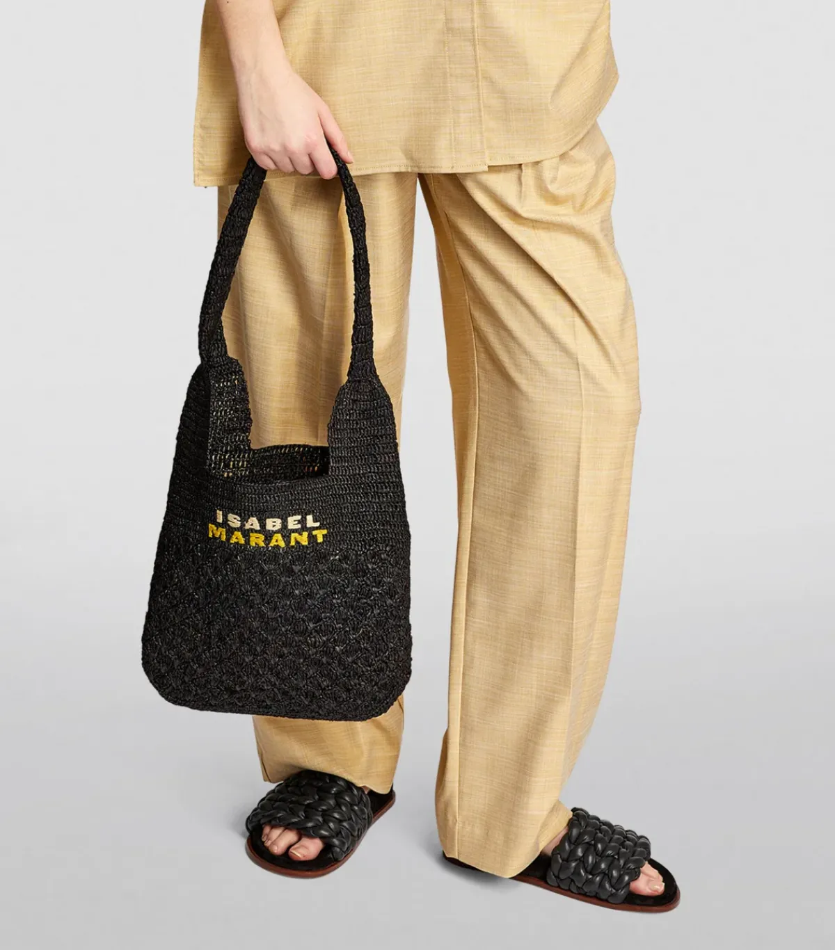 Isabel Marant IM Praia Small Shoulder Bag in Black