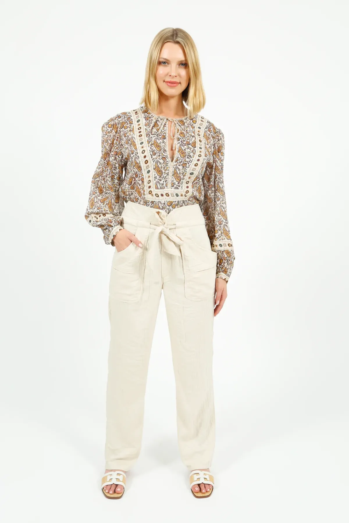 Marant Etoile IM Serida Trousers in Ecru