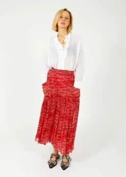Marant Etoile IM Veronique Skirt in Red