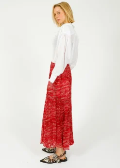 Marant Etoile IM Veronique Skirt in Red