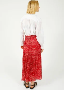 Marant Etoile IM Veronique Skirt in Red