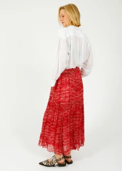 Marant Etoile IM Veronique Skirt in Red
