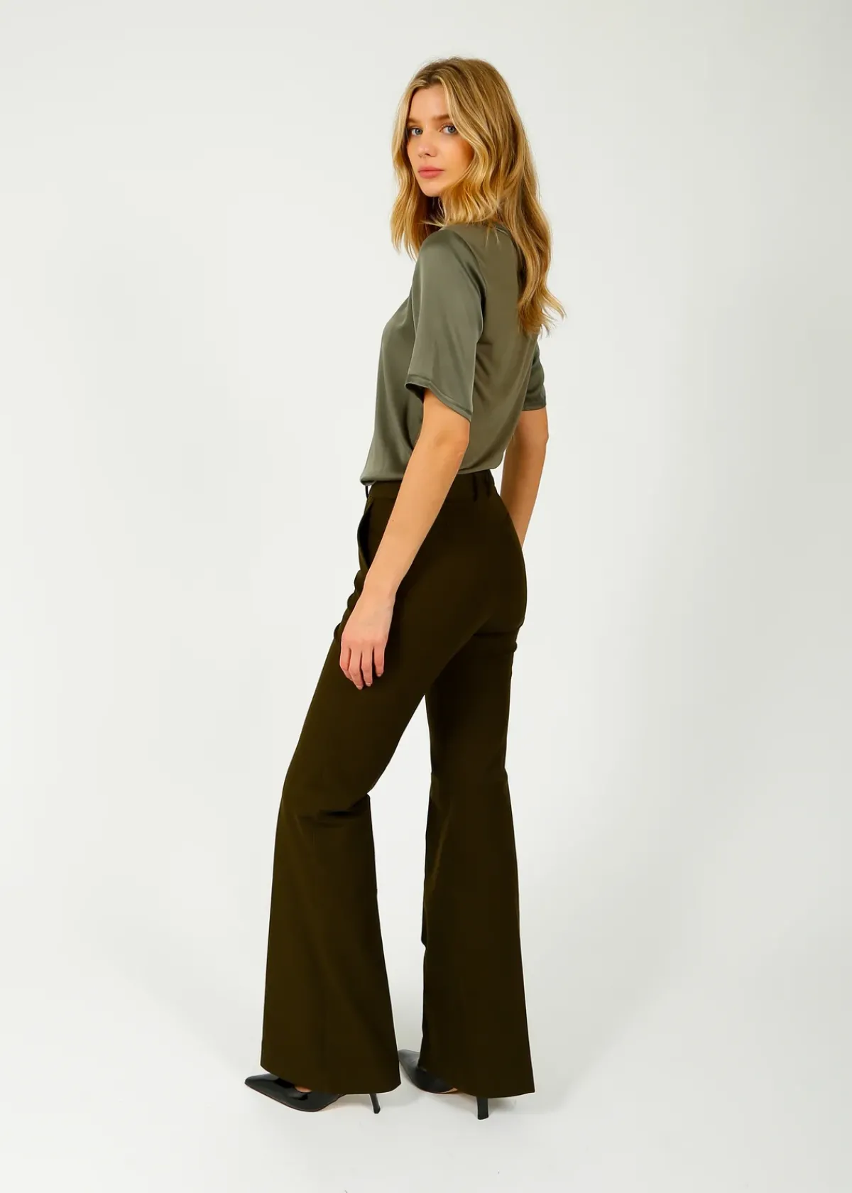 Joseph Tafira Pant in Hass Avocado