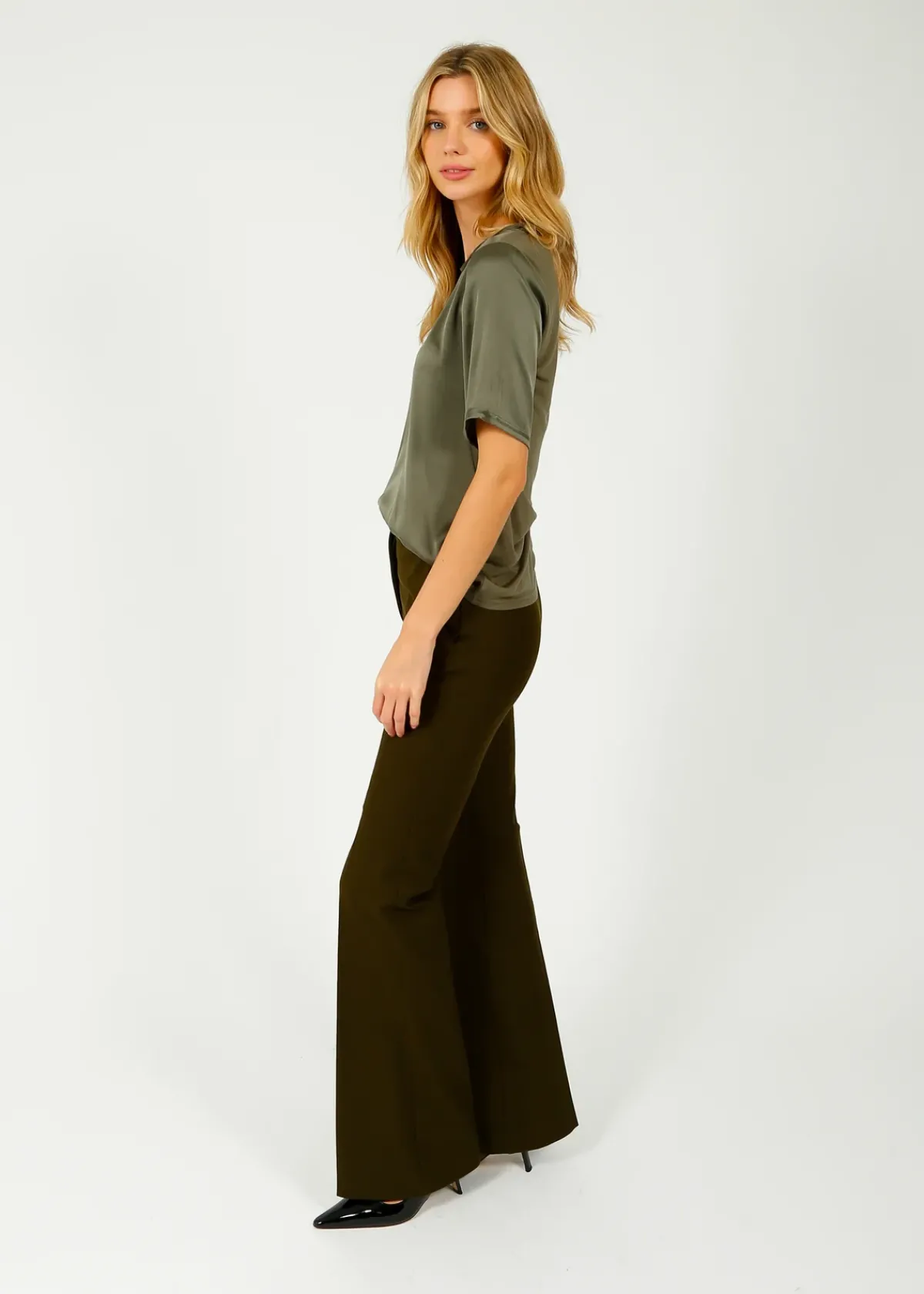 Joseph Tafira Pant in Hass Avocado