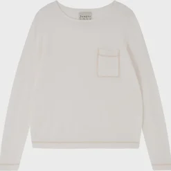 Jumper 1234 JU Pocket Crew in Lily, Dew, Tortoise Shell