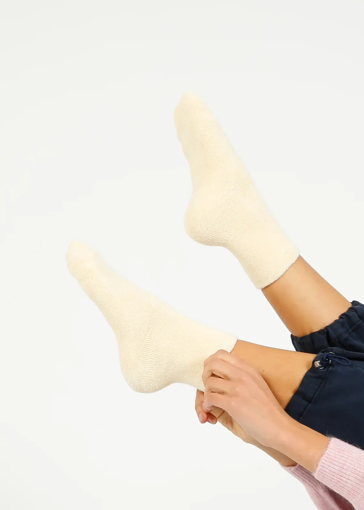 Le Bon Shoppe LBS Cloud Socks in Ecru