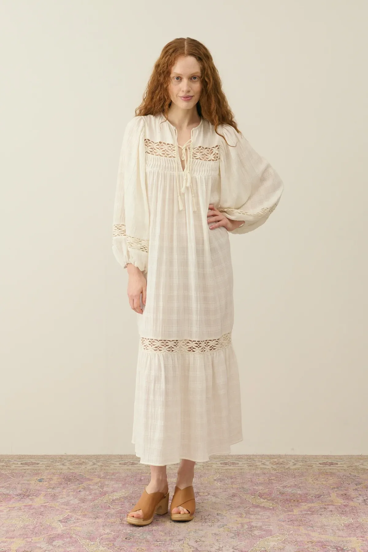 Louise Misha LM Gypse Dress in Snow Ostuni Checks