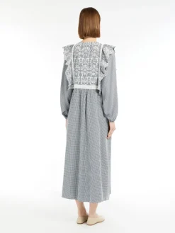 Weekend MaxMara MM Abito Dress in Navy Vichy