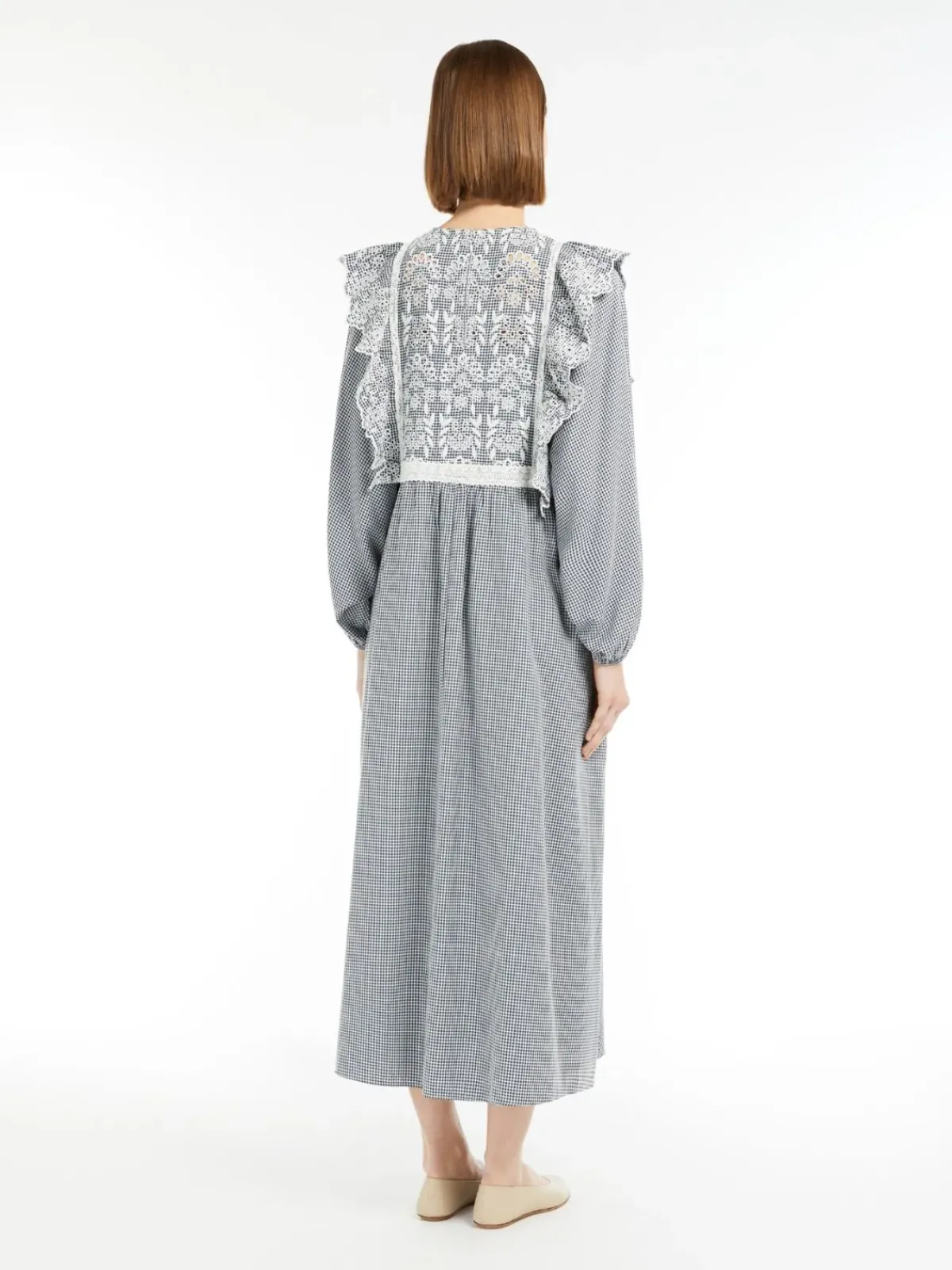 Weekend MaxMara MM Abito Dress in Navy Vichy
