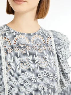 Weekend MaxMara MM Abito Dress in Navy Vichy