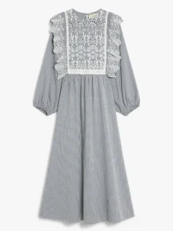 Weekend MaxMara MM Abito Dress in Navy Vichy
