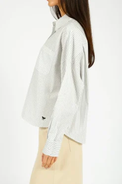 Weekend MaxMara MM Aureo Navy Stripe Shirt