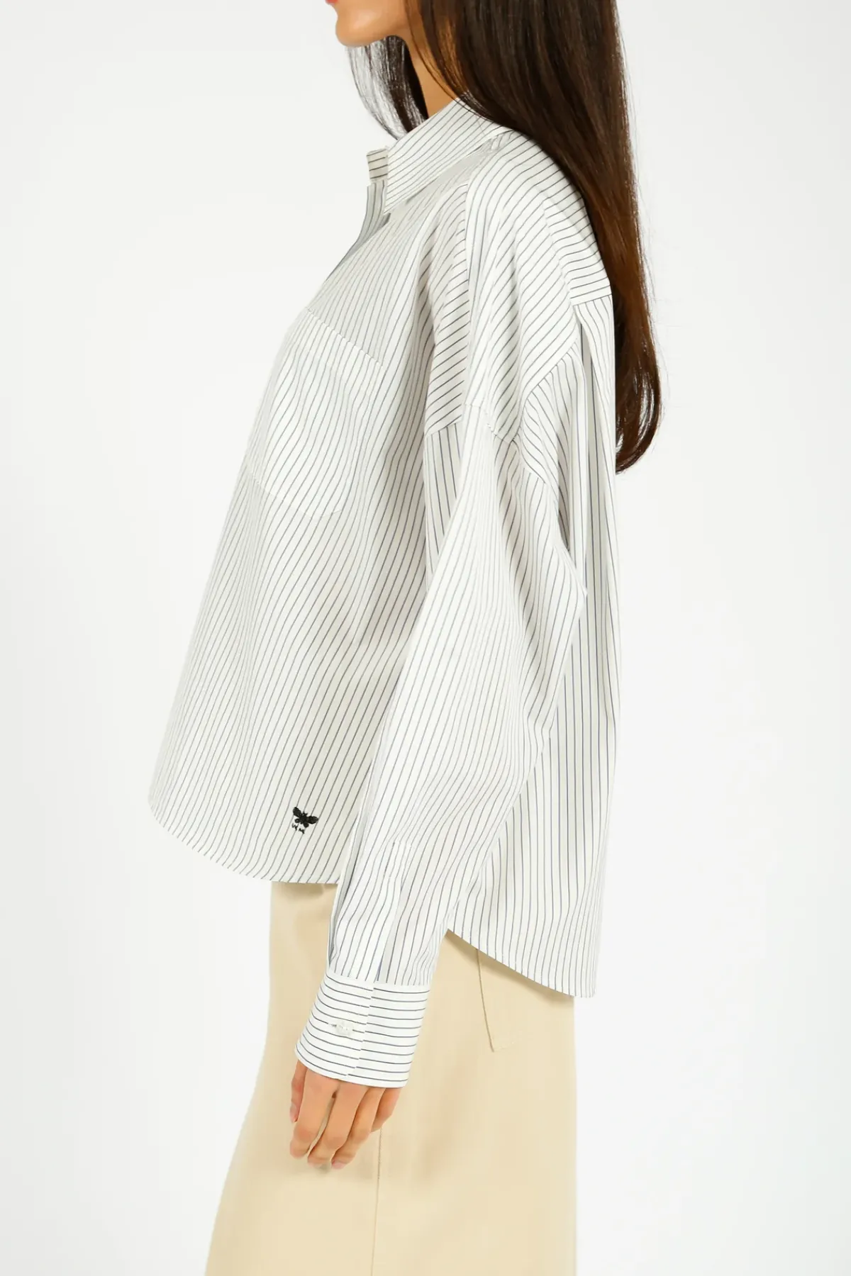 Weekend MaxMara MM Aureo Navy Stripe Shirt