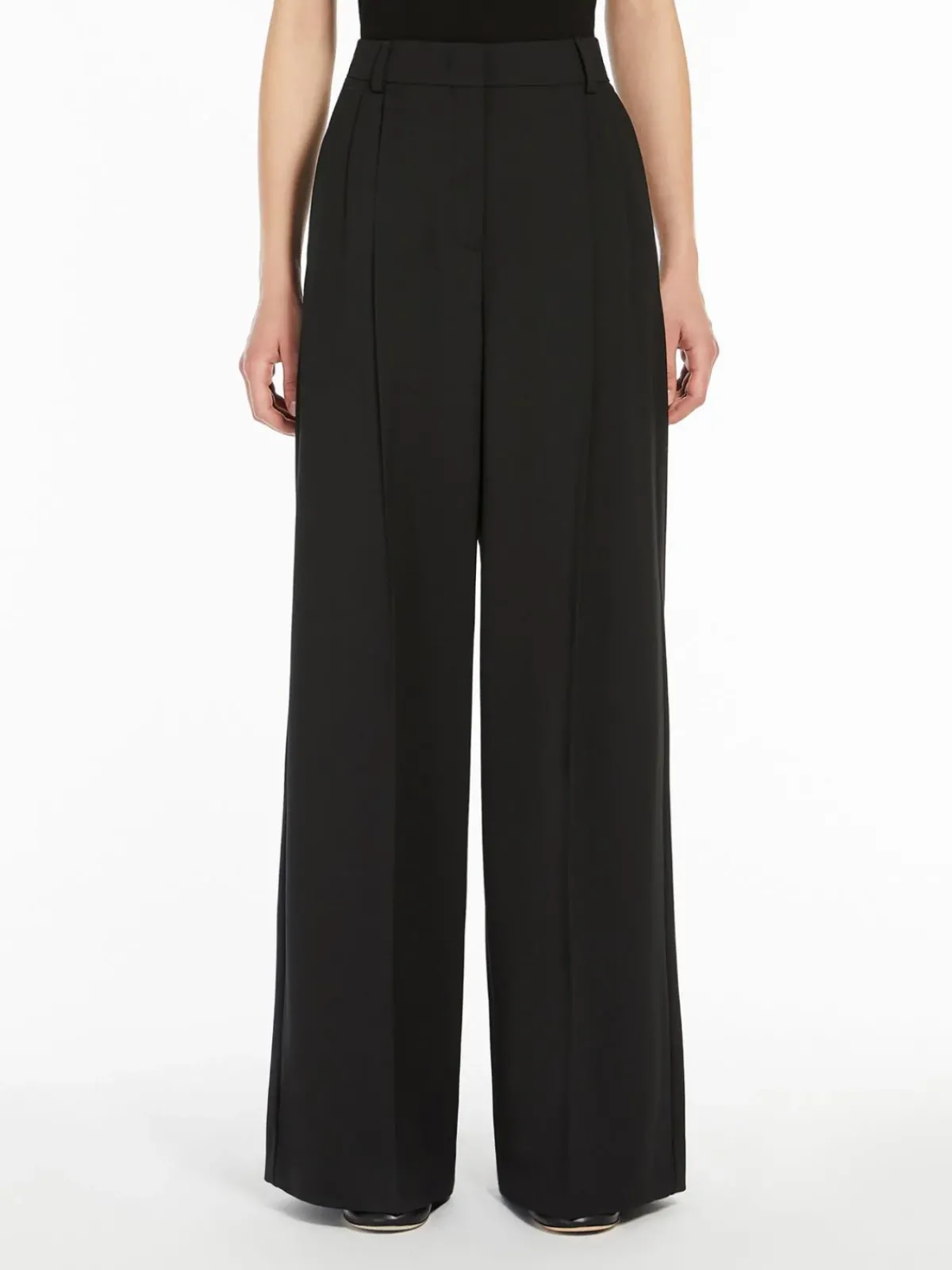 Weekend MaxMara MM Baiocco Tux Trousers in Black