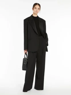 Weekend MaxMara MM Baiocco Tux Trousers in Black