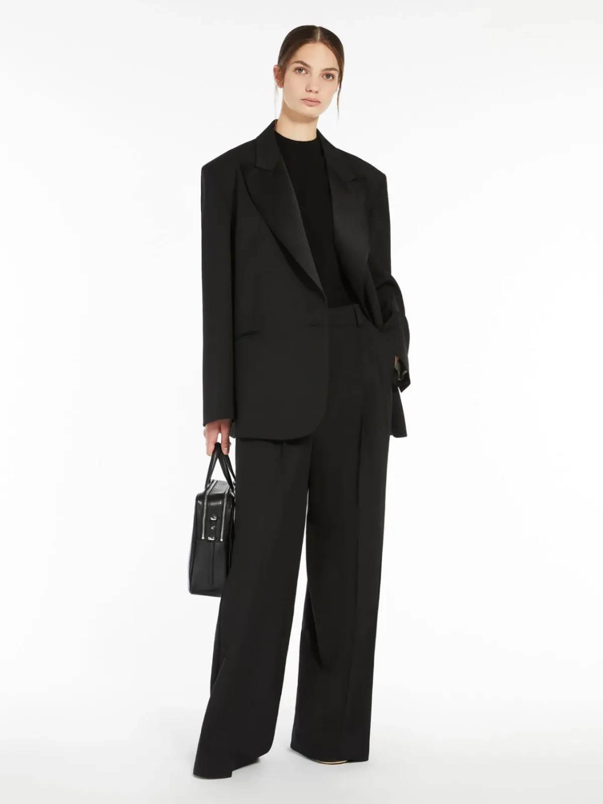 Weekend MaxMara MM Baiocco Tux Trousers in Black