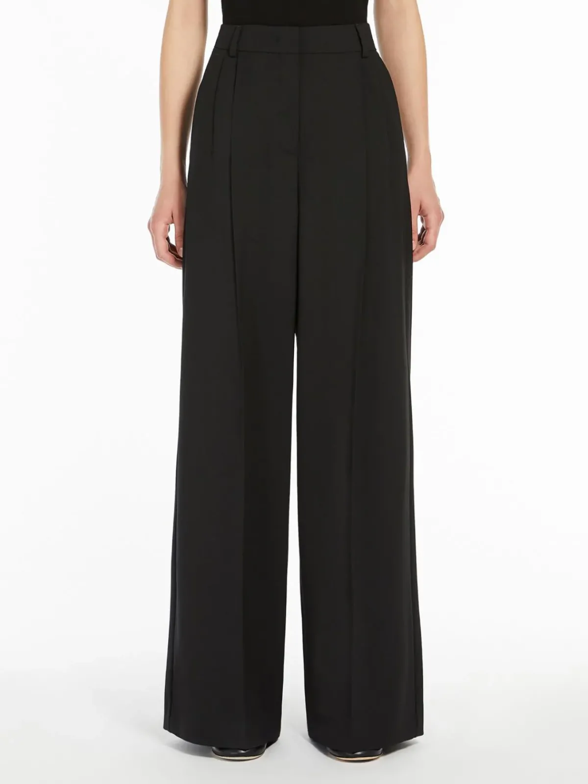 Weekend MaxMara MM Baiocco Tux Trousers in Black