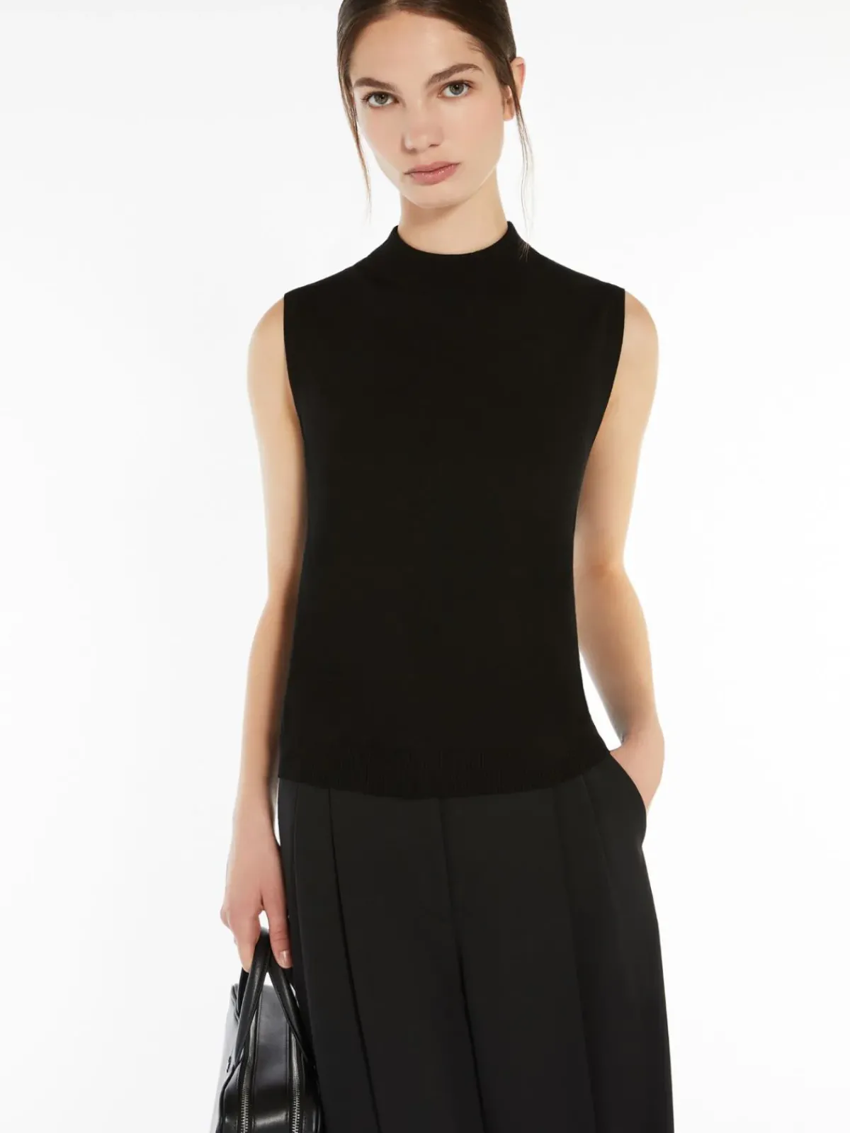 Weekend MaxMara MM Belgio Knit Tank in Black