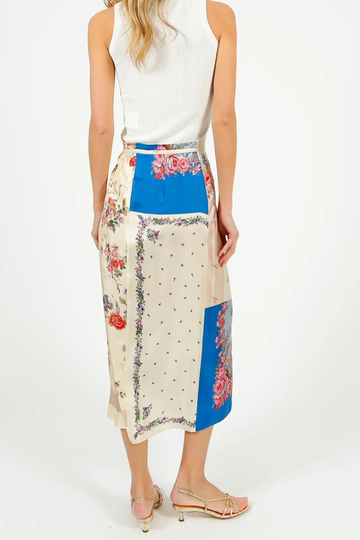 Weekend MaxMara MM Peggi Printed Skirt in Ivory