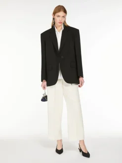 Weekend MaxMara MM Ronchi Trousers in Ecru