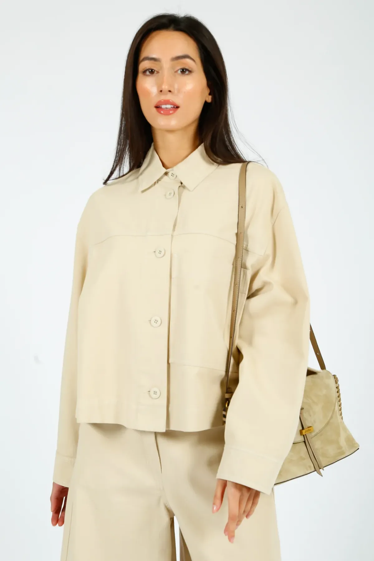 Weekend MaxMara MM Salita Shirt in Sand