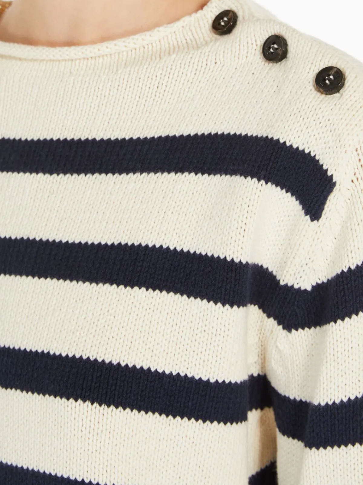 Weekend MaxMara MM Vibo Stripe Knit in Navy
