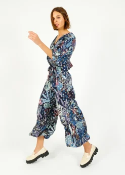 Onjenu Laurie Jumpsuit in Moonlight Blue Gold
