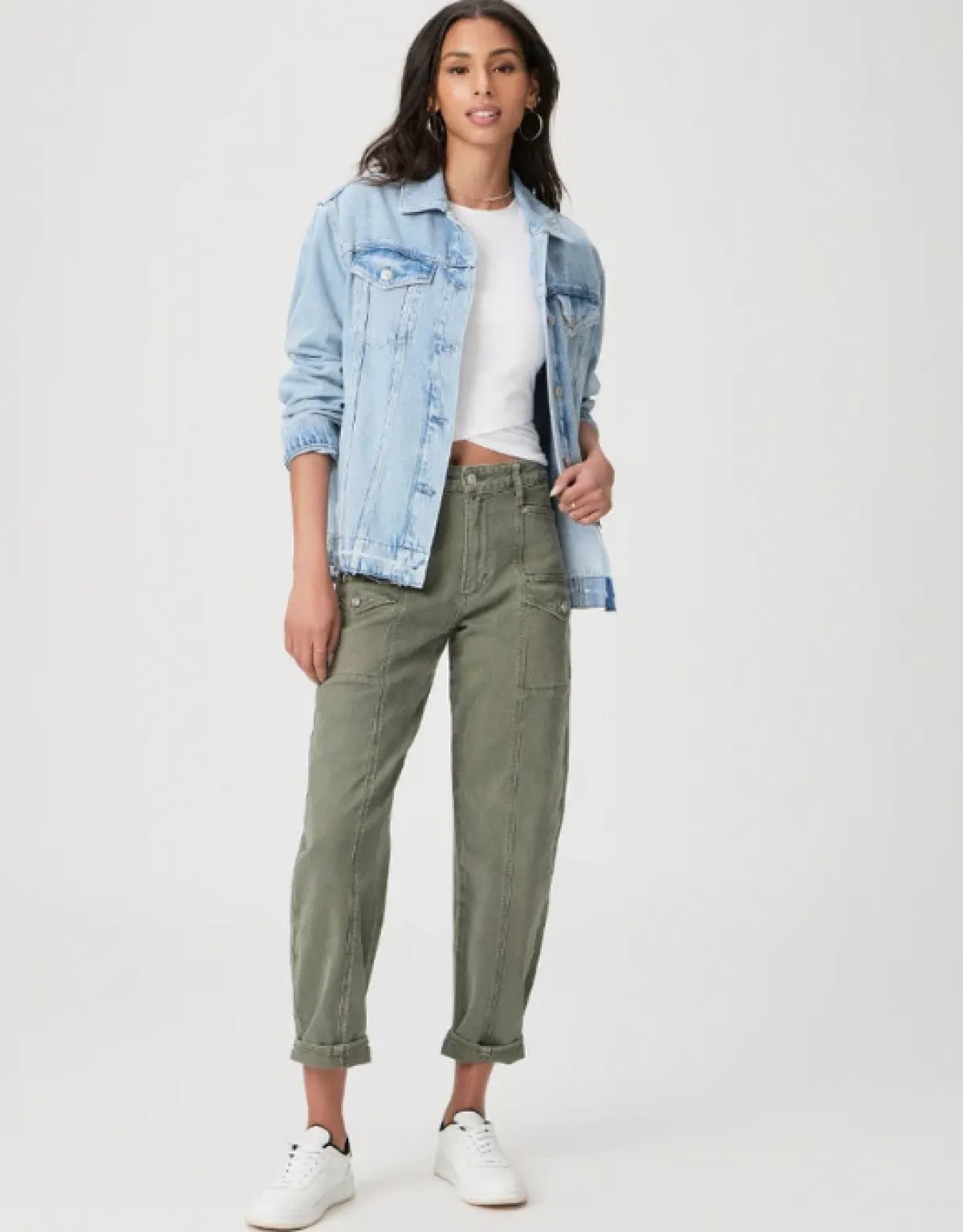 Paige Alexis Cargo in Vintage Ivy Green