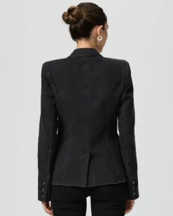 Paige Carmen Blazer in Evening Onyx