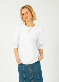 PARK Puff Sleeve Tee in White