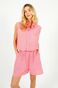 PARK Resort Shorts Pink u0026 Red Stripe