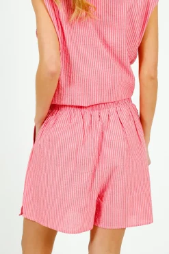 PARK Resort Shorts Pink u0026 Red Stripe