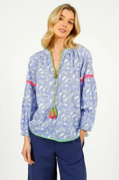 Place Du Soleil PDS 309 Lila Print Top