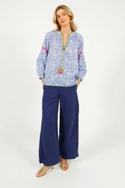 Place Du Soleil PDS 309 Lila Print Top