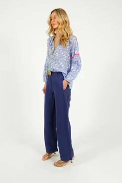 Place Du Soleil PDS 309 Lila Print Top