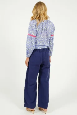 Place Du Soleil PDS 309 Lila Print Top