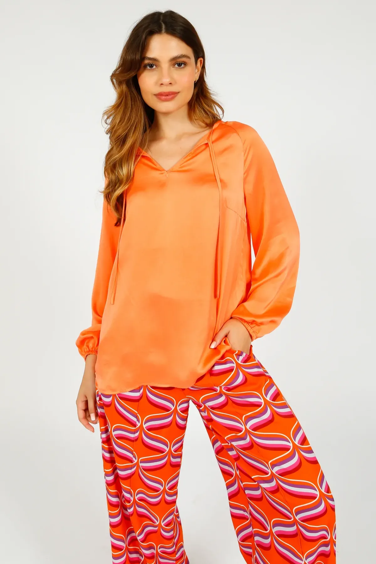 Primrose Park PP Fleur Top in Salmon