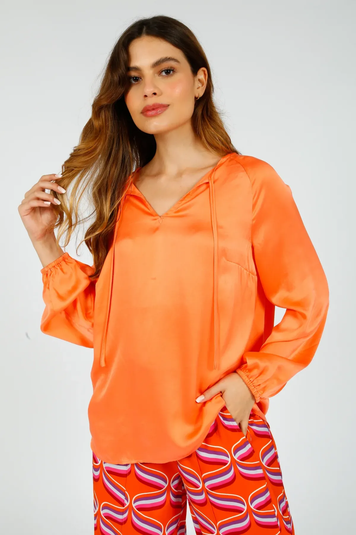 Primrose Park PP Fleur Top in Salmon