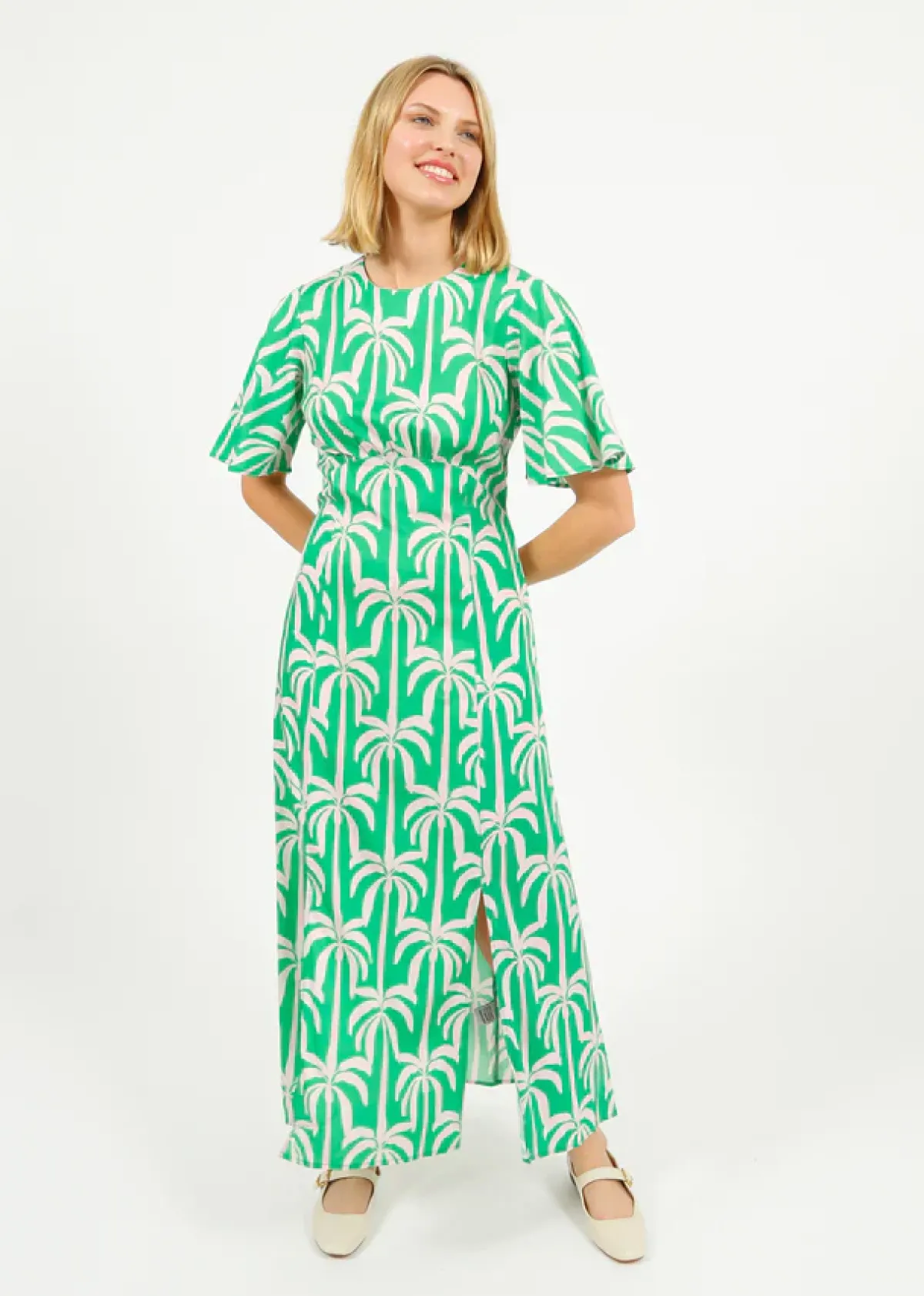 Primrose Park PP Gini Dress in Palm Tower Green