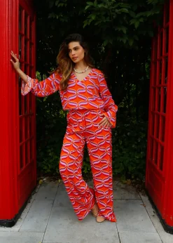 Primrose Park PP Kylie Trousers in Ribbon Orange