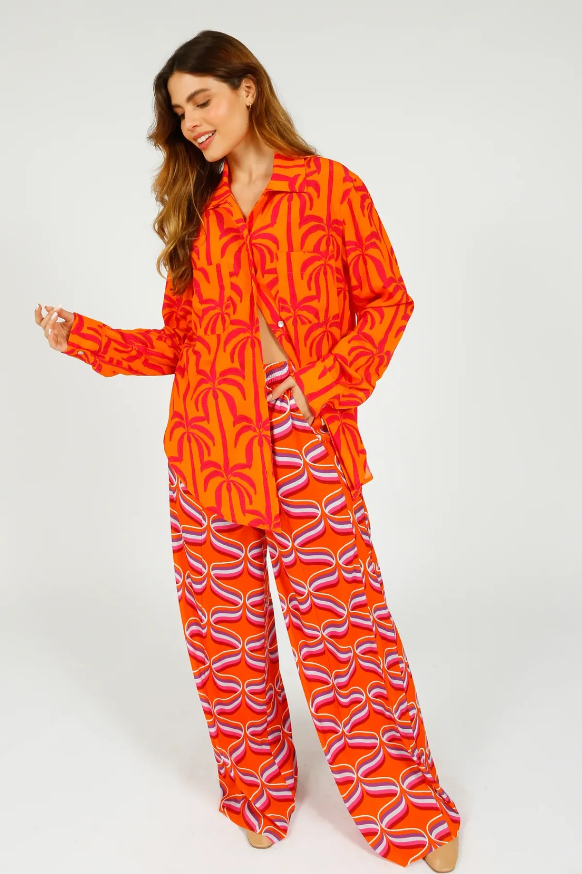 Primrose Park PP Kylie Trousers in Ribbon Orange