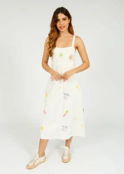 Primrose Park PP Robin Dress in Icons Emb White