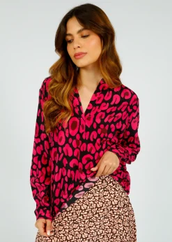 Primrose Park London PPL Sandy Silk Shirt in Leo 02 Pink