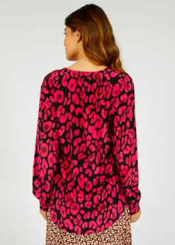 Primrose Park London PPL Sandy Silk Shirt in Leo 02 Pink